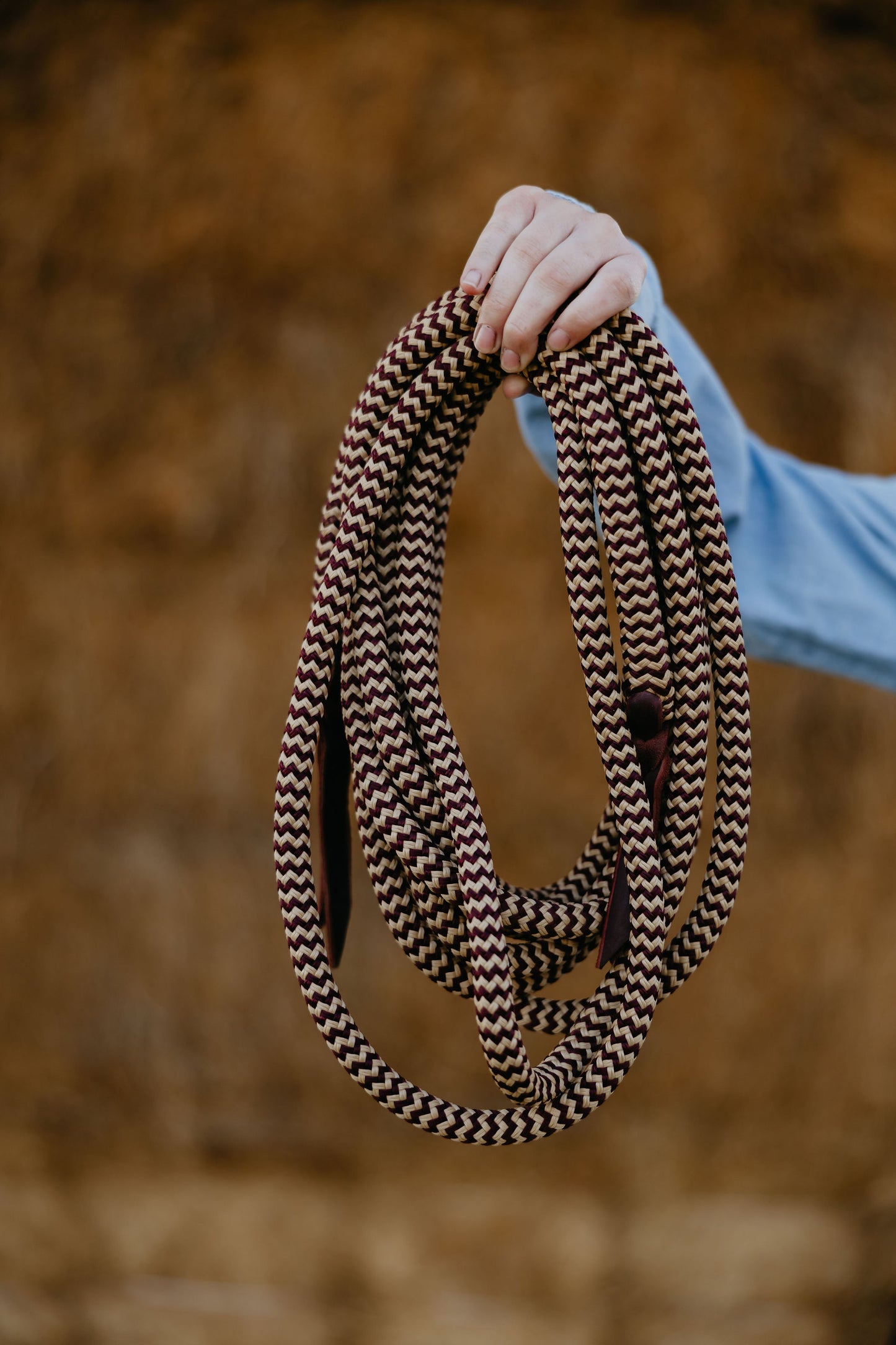 22 Ft Mecate Reins, detail 1