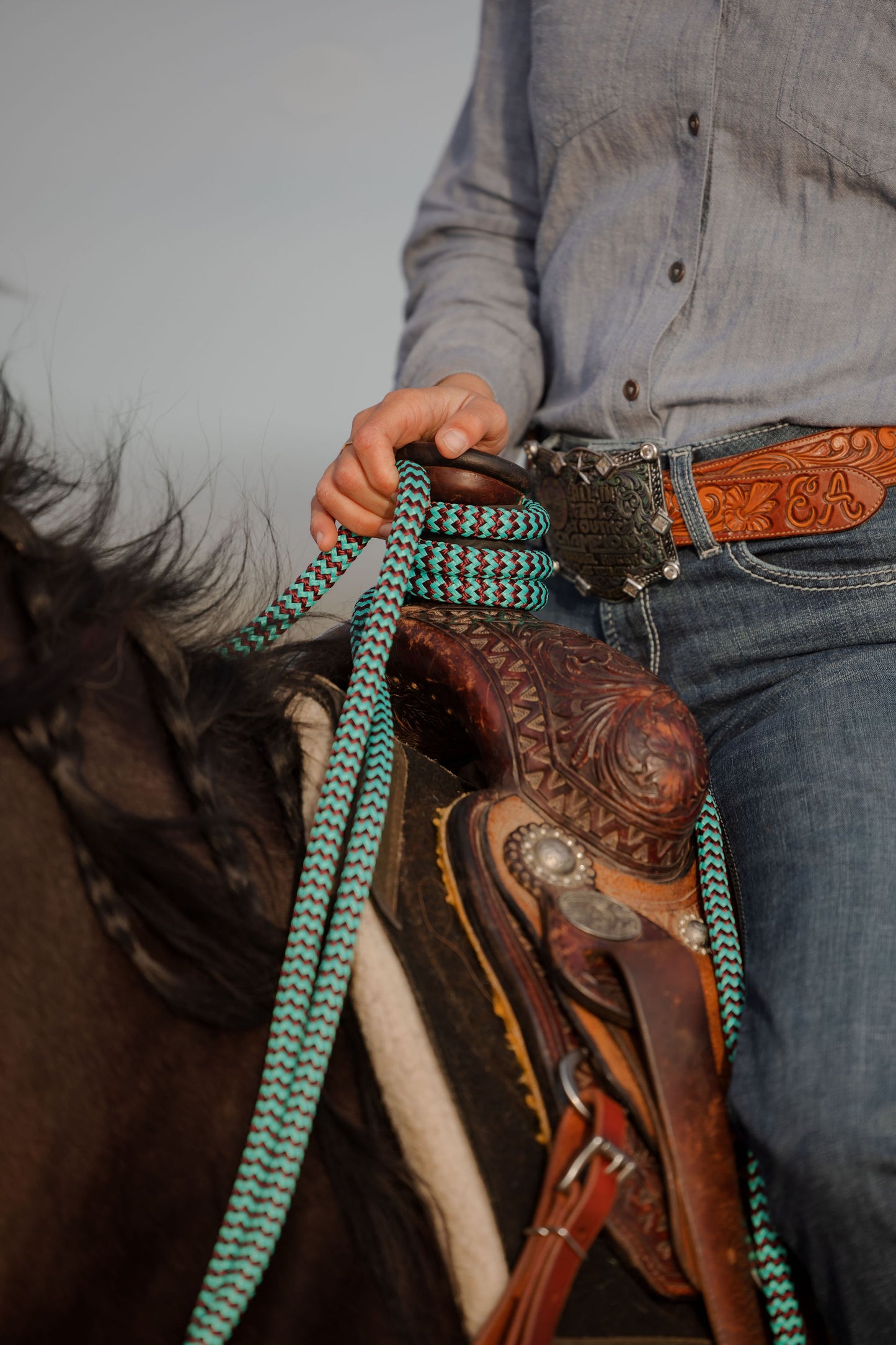 22 Ft Mecate Reins, detail 19