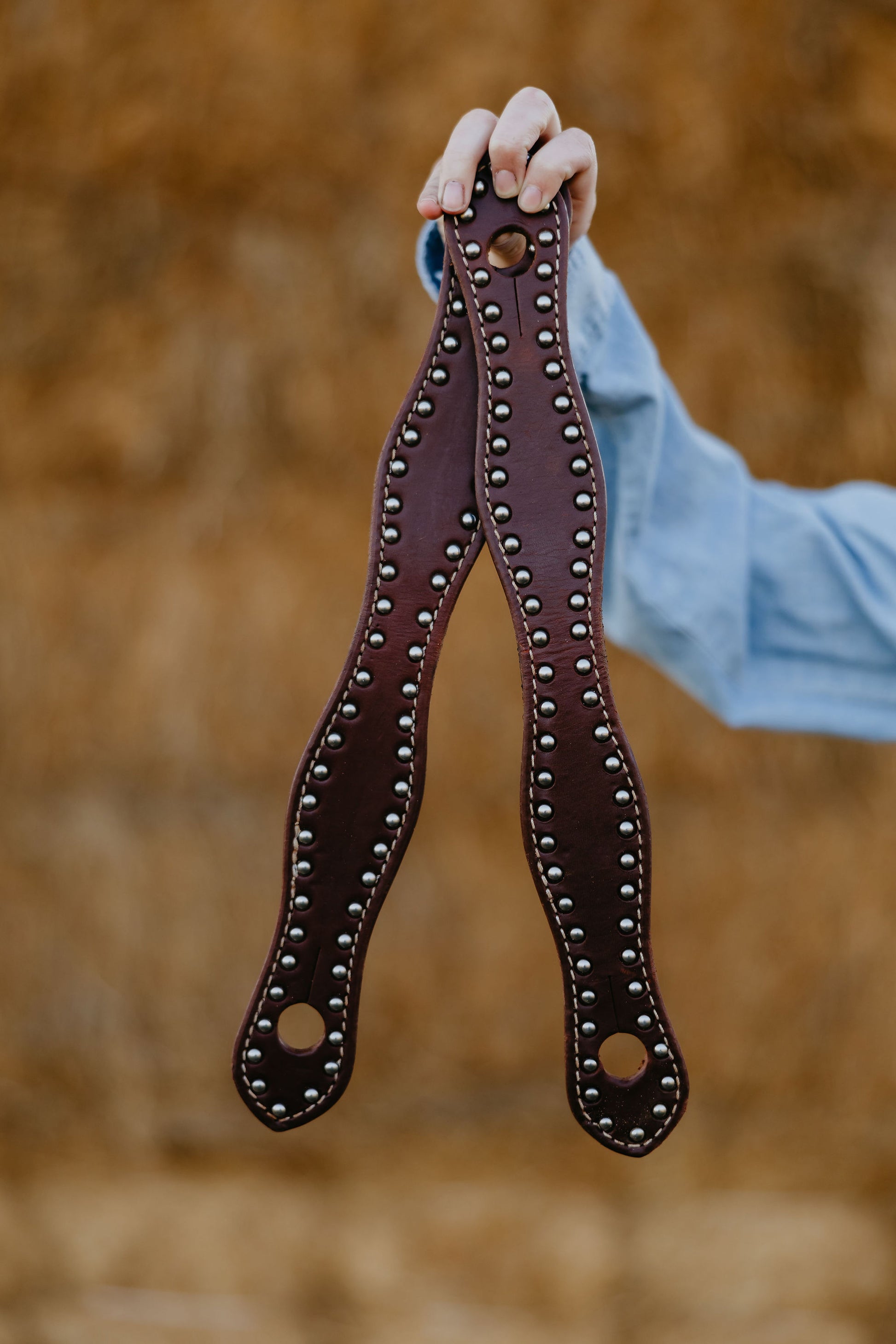Stainless Dotted Slobber Straps
