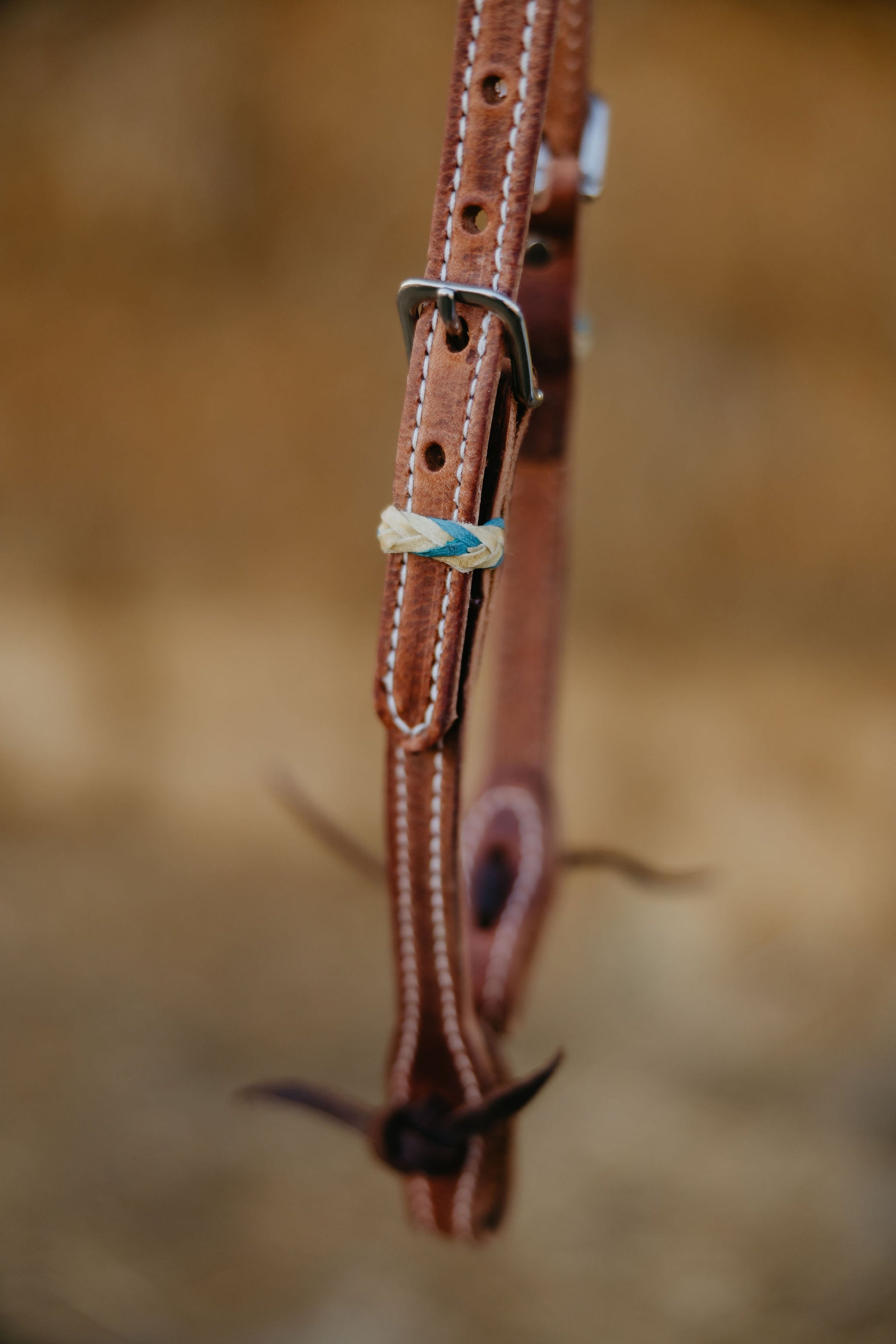 Rawhide One-Ear Headstall, detail 4