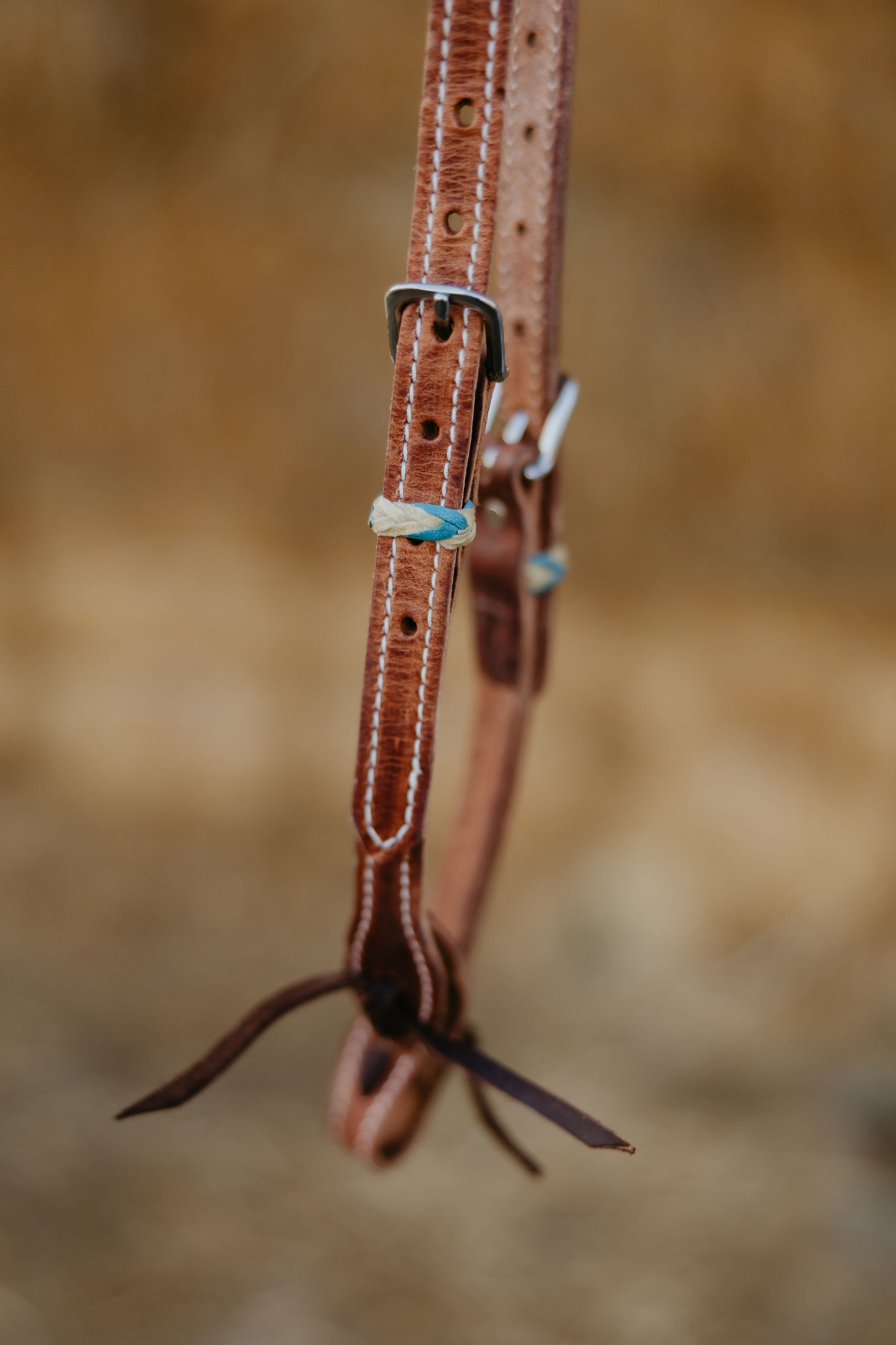 Rawhide One-Ear Headstall, detail 3